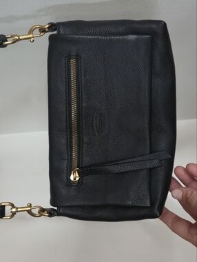 American Leather CO.  Crossbody with Gold Hardware